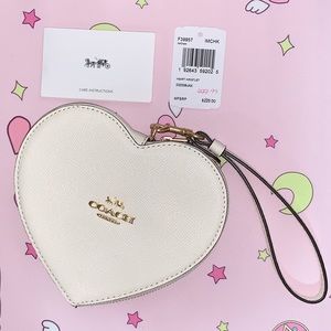 Coach Heart Wristlet